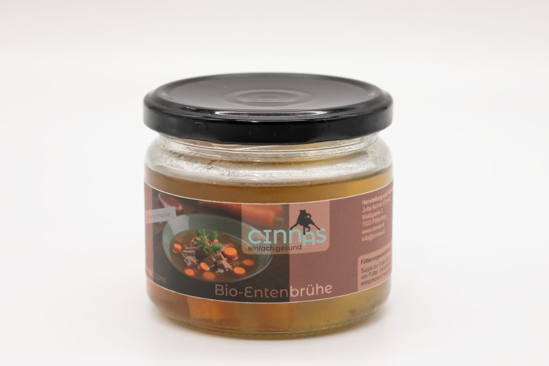 Bio-Entenbrühe<br><span style="font-size: 11px;font-style: italic;">Ergänzungsfuttermittel</span>
