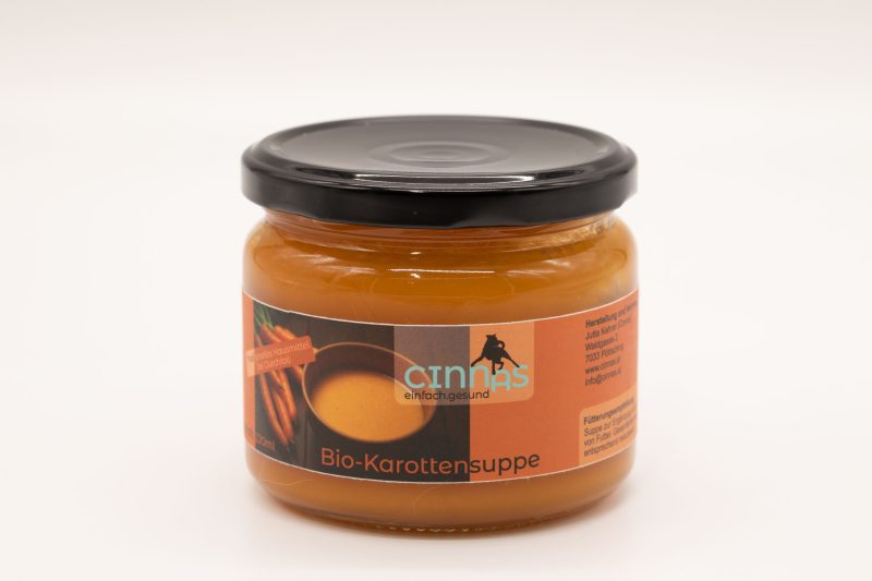 Bio-Karottensuppe<br><span style="font-size: 11px;font-style: italic;">Ergänzungsfuttermittel</span>